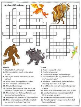 mythological monster crossword clue|MYTHOLOGICAL MONSTER Crossword Clue